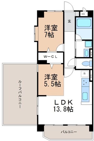 サンコート２１の物件間取画像